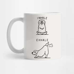 Inhale Exhale Golden Retriever Mug